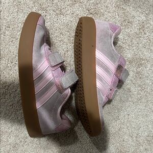 adidas Kids Pink and Gray Sneakers